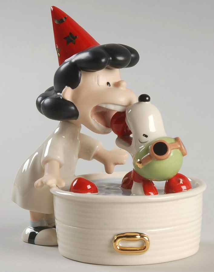 Peanuts Figurines Lucy's Halloween Surprise - No Box by Lenox-1