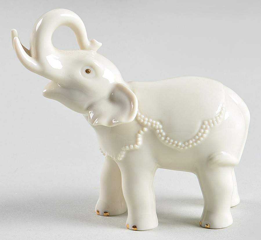 Classic Ivory Miniatures Elephant Standing - Boxed by Lenox-1