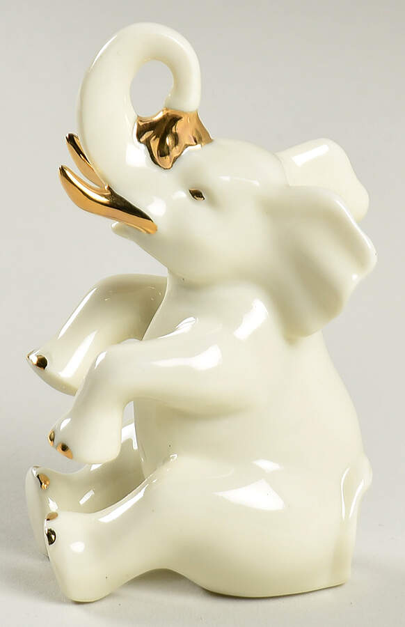 Classic Ivory Miniatures Bath Time-Elephant - Boxed by Lenox-1