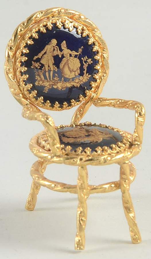 Limoges Miniature Figurines & Giftware Chair - No Box by Limoges-French-1