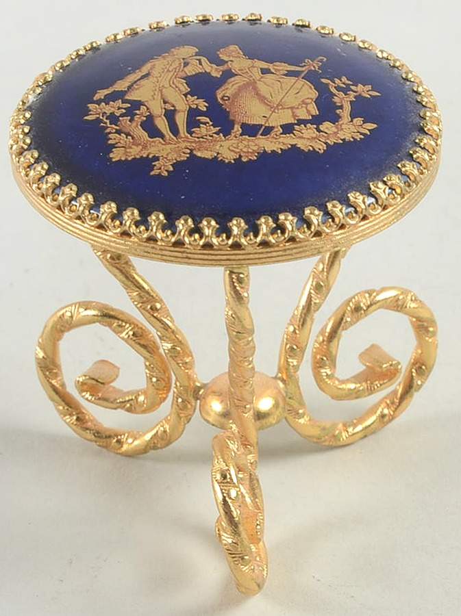 Limoges Miniature Figurines & Giftware Table-Cobalt - No Box by Limoges-French-1