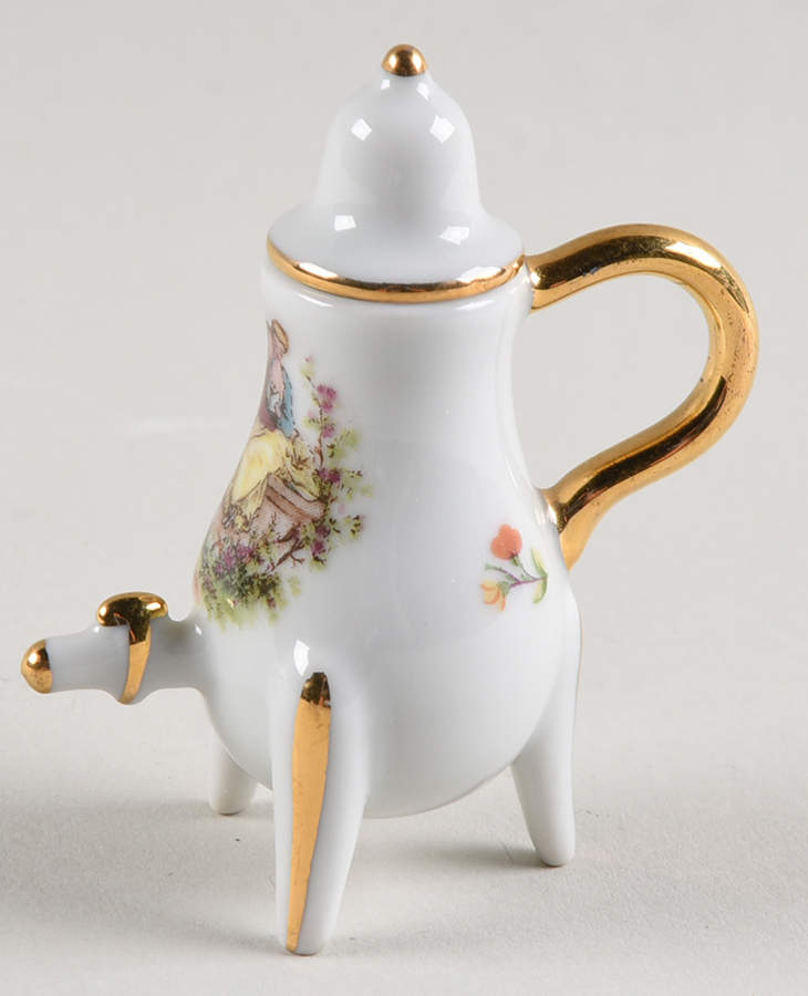 Limoges Miniature Figurines & Giftware Samovar - White Reading - No Box by Limoges-French-1
