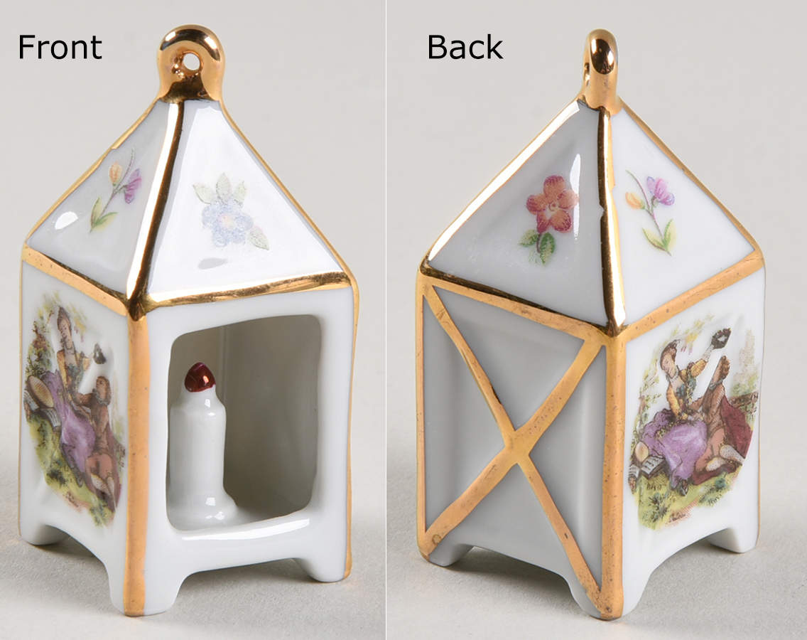 Limoges Miniature Figurines & Giftware Lantern - White - No Box by Limoges-French-1