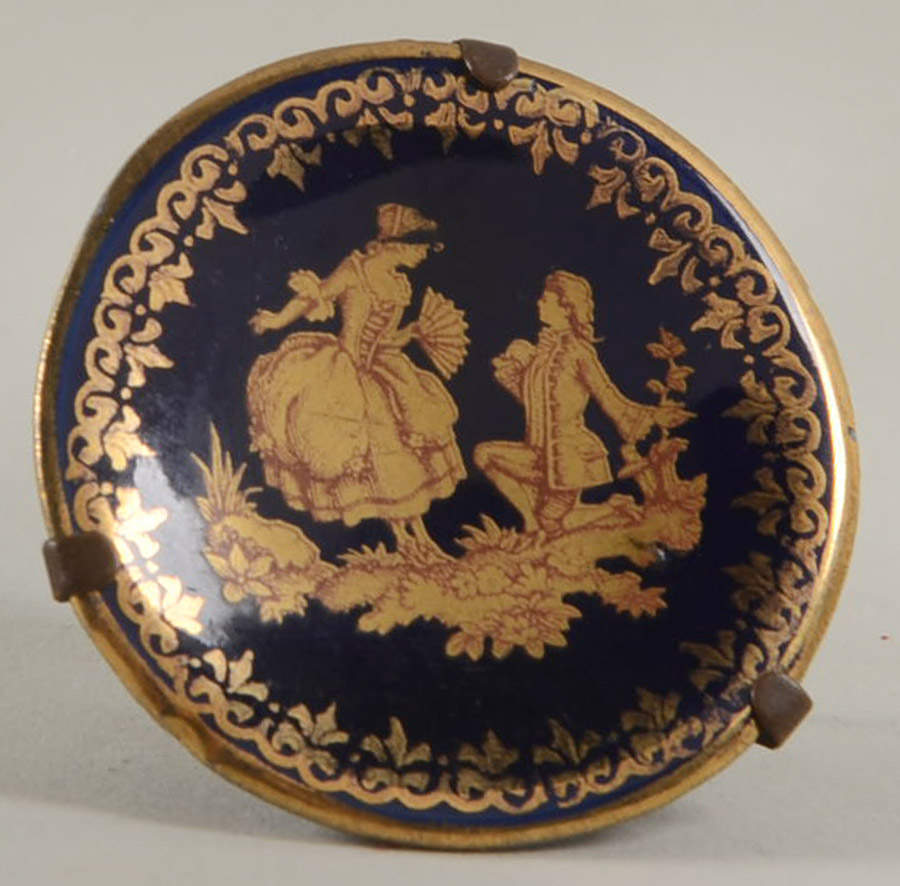 Limoges Miniature Figurines & Giftware Mini Plate Smooth Proposal - No Box by Limoges-French-1