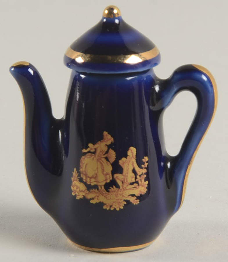 Limoges Miniature Figurines & Giftware Coffee Pot Flat - Proposal - No Box by Limoges-French-1