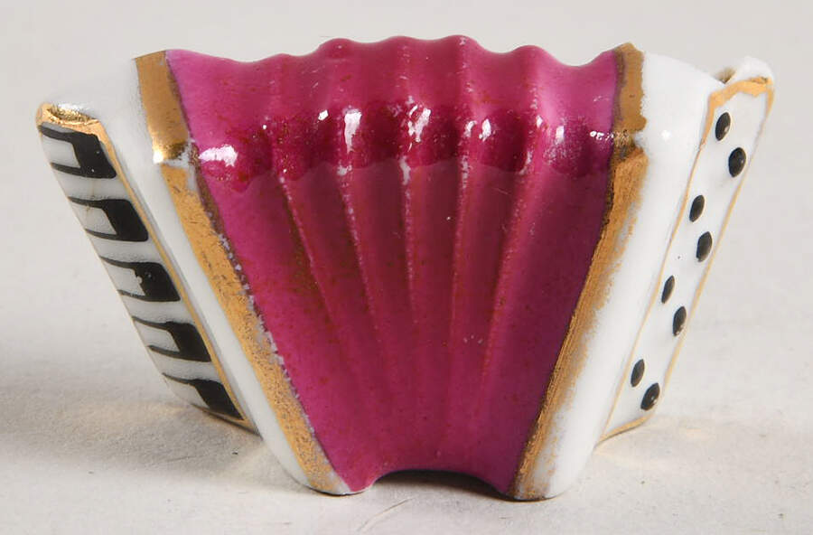 Limoges Miniature Figurines & Giftware Accordian Red - No Box by Limoges-French-1