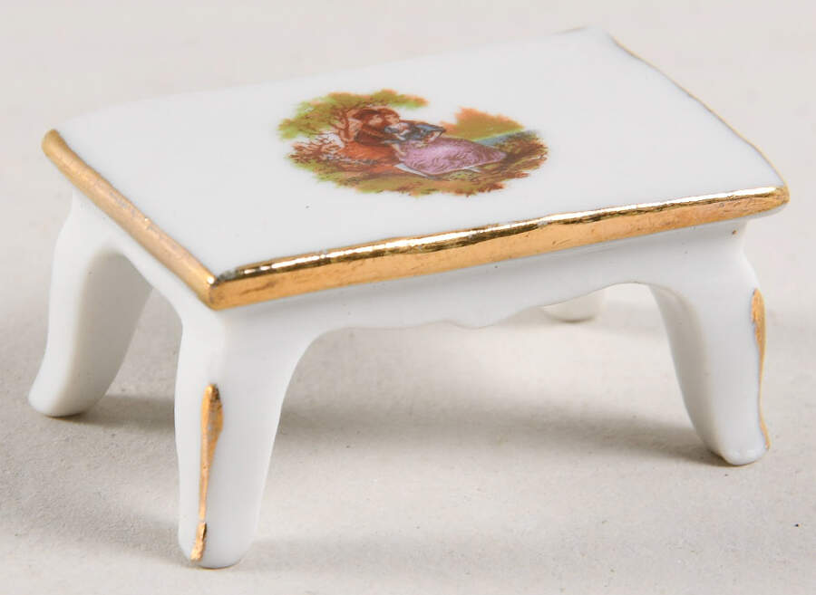 Limoges Miniature Figurines & Giftware Table -Embrace - No Box by Limoges-French-1