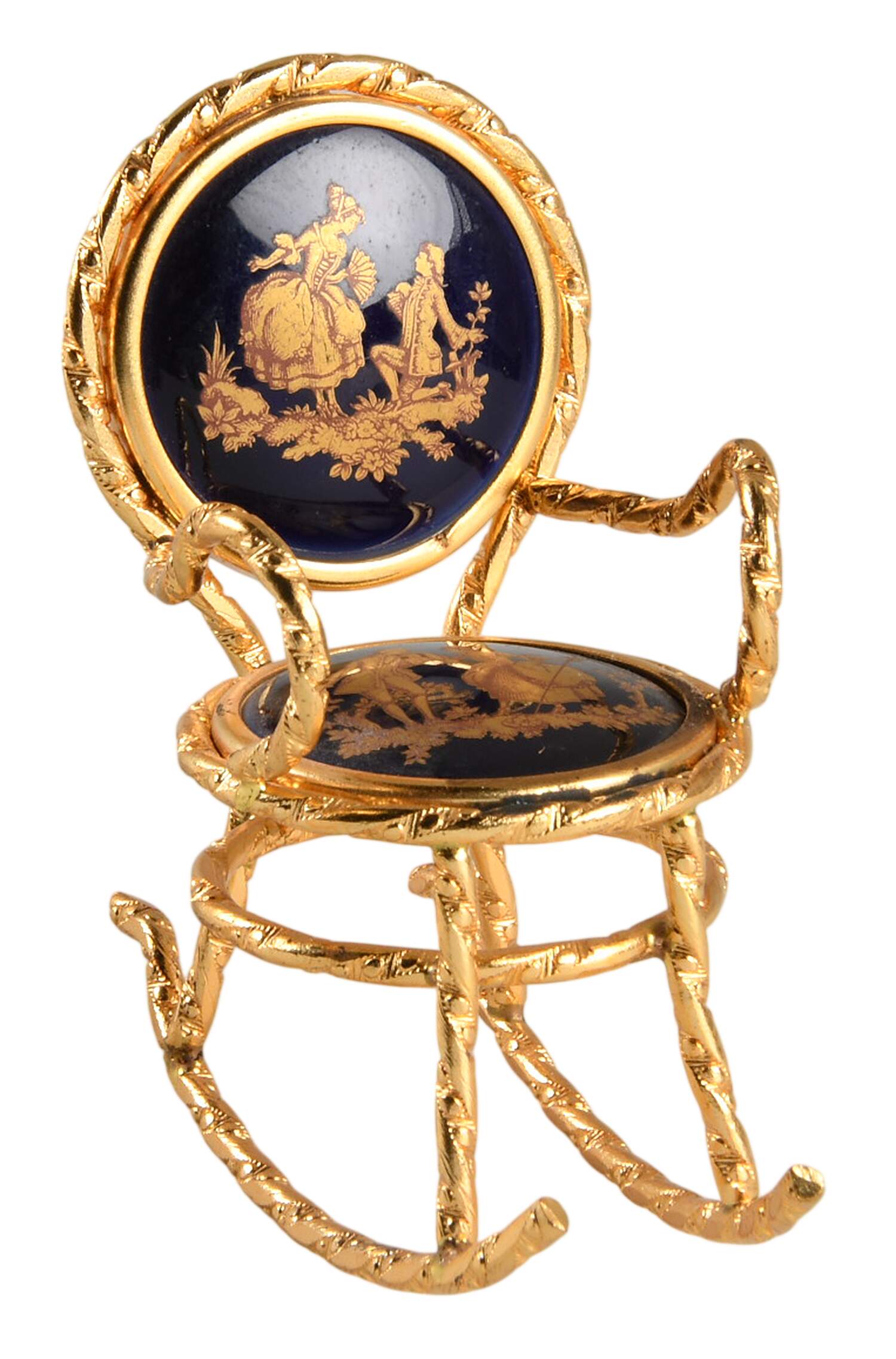 Limoges Miniature Figurines & Giftware Rocking Chair - No Box by Limoges-French-1