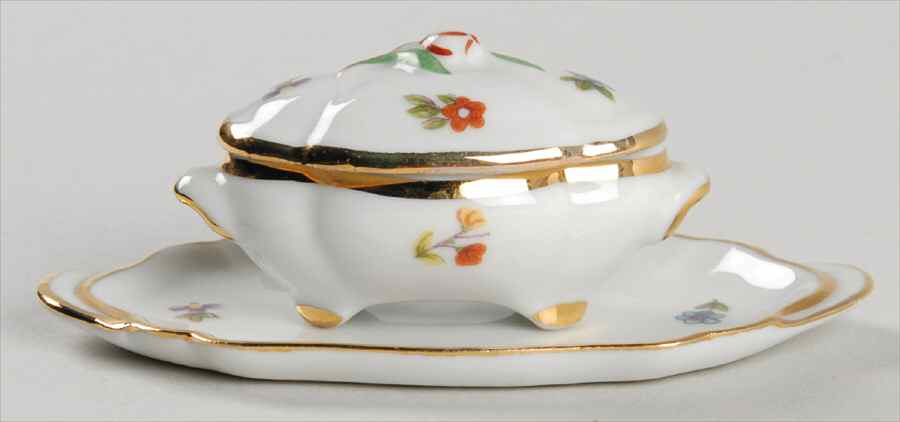 Limoges Miniature Figurines & Giftware Tureen With Underplate - No Box by Limoges-French-1