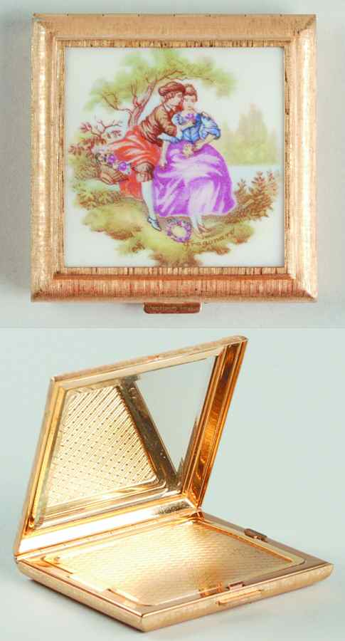 Limoges Miniature Figurines & Giftware Compact - No Box by Limoges-French-1