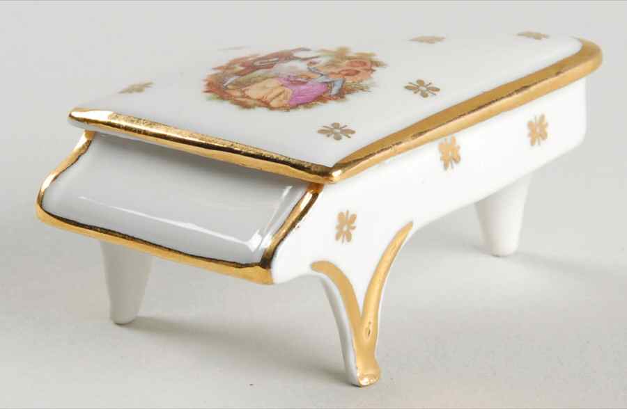 Limoges Miniature Figurines & Giftware Piano Box - No Box by Limoges-French-1