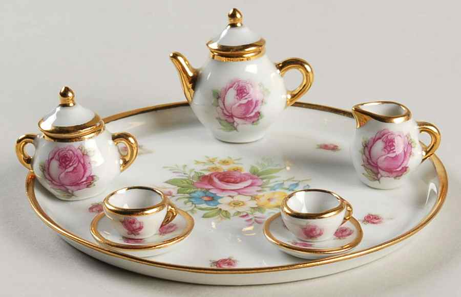 Limoges Miniature Figurines & Giftware Tea Set-6 Pieces - No Box by Limoges-French-1