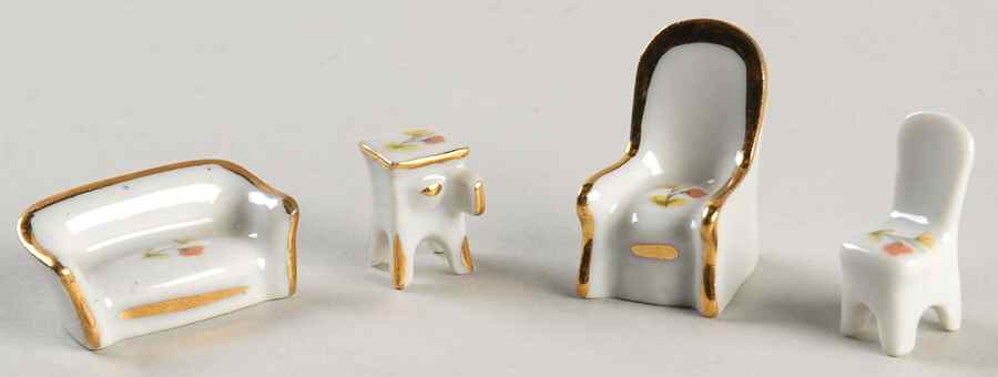 Limoges Miniature Figurines & Giftware Living Room Set Of 4 - No Box by Limoges-French-1