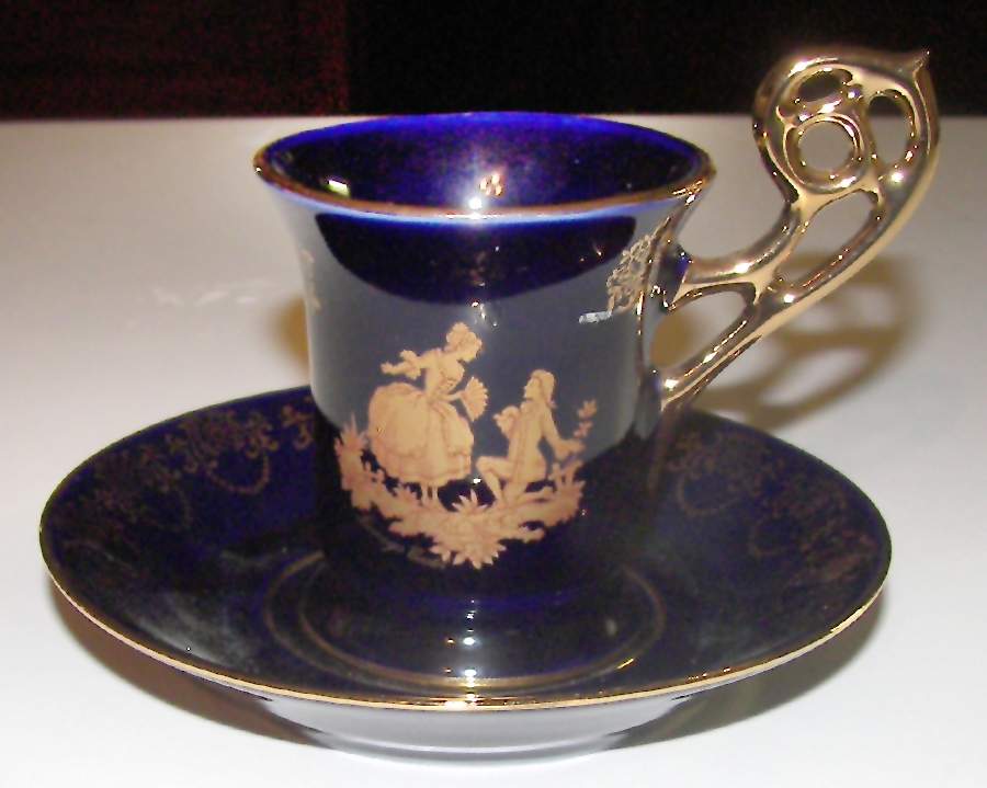 Limoges Miniature Figurines & Giftware Cup & Saucer-Propsal - No Box by Limoges-French-1
