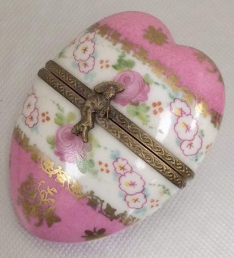 Limoges Miniature Figurines & Giftware Heart Box - No Box by Limoges-French-1