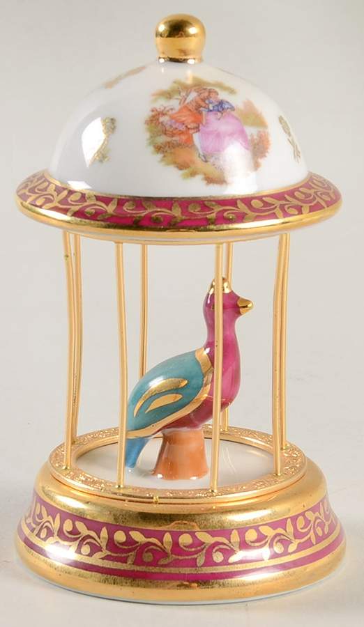 Limoges Miniature Figurines & Giftware Bird Cage - No Box by Limoges-French-1