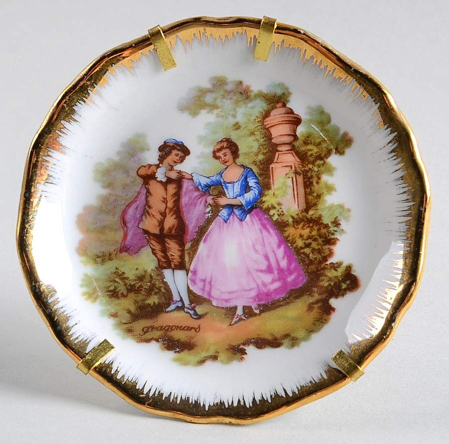 Limoges Miniature Figurines & Giftware Plate-Waltz - No Box by Limoges-French-1