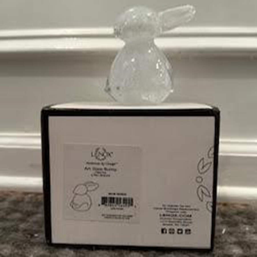 Lenox Art Glass Figurines Art Glass Bunny - Boxed by Lenox-1