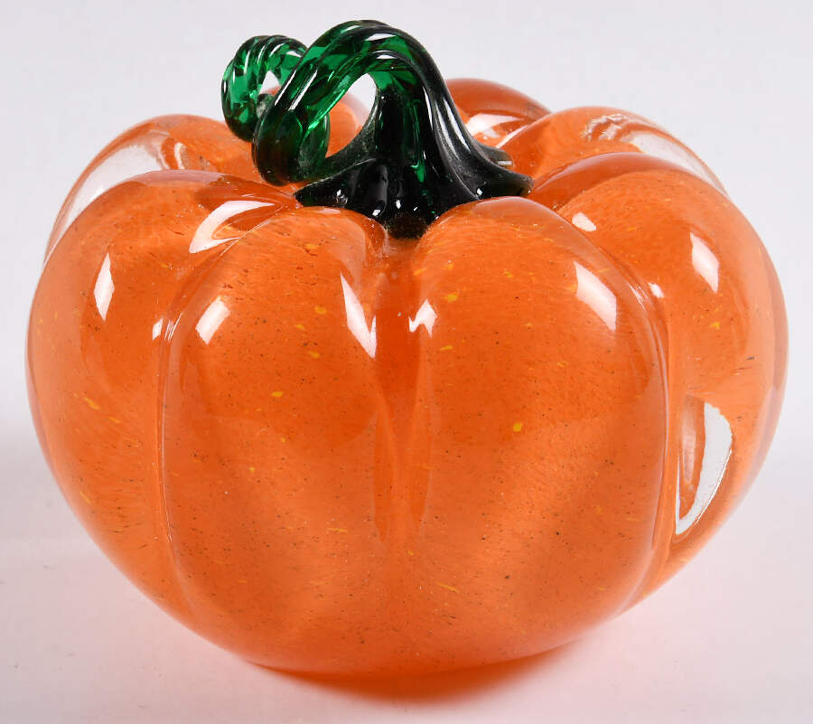 Lenox Art Glass Figurines Pumpkin-Orange - No Box 37c by Lenox-1