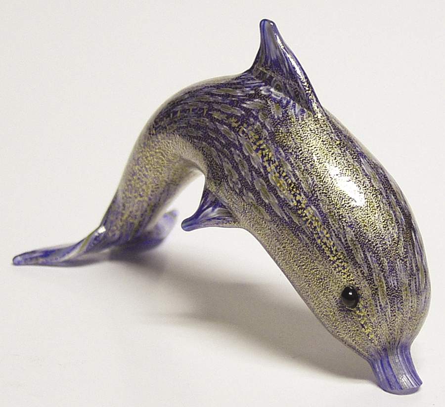 Lenox Art Glass Figurines Golden Rhapsody-Dolphin - Boxed by Lenox-1