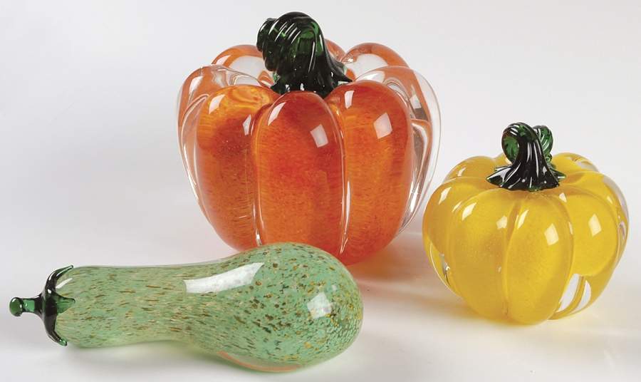 Lenox Art Glass Figurines Autumn's Garden-Set Of 3 - Boxed by Lenox-1