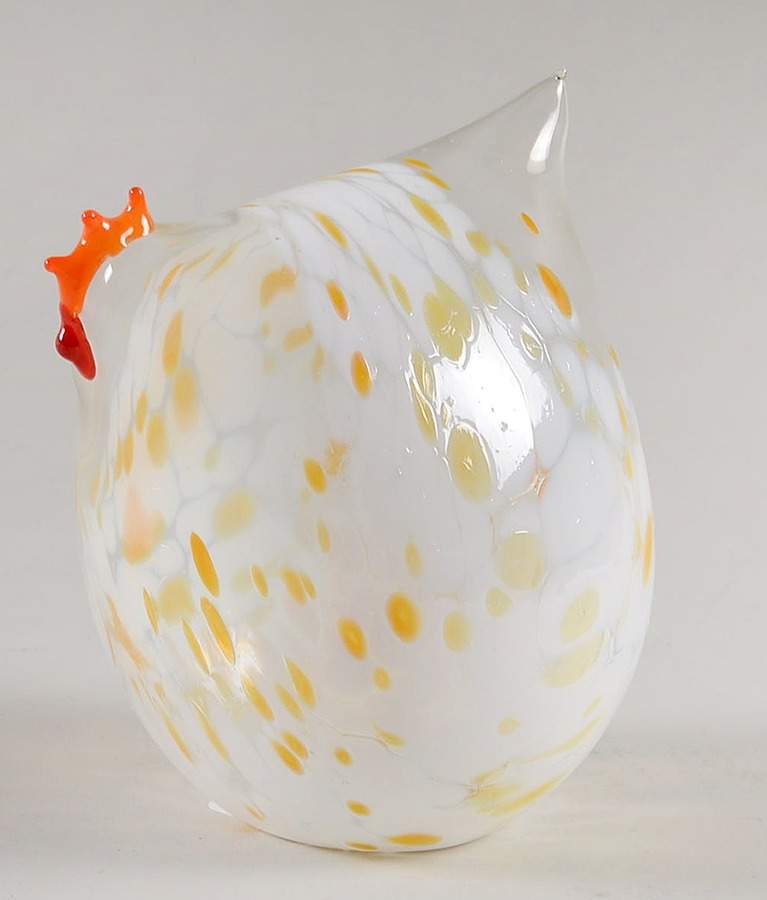 Lenox Art Glass Figurines Roly Poly Chicken - Boxed by Lenox-1