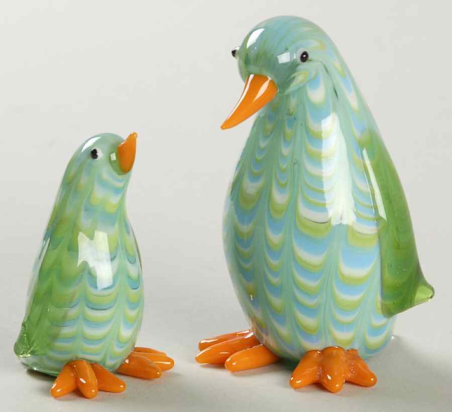 Lenox Art Glass Figurines Penguin Pals - Boxed by Lenox-1