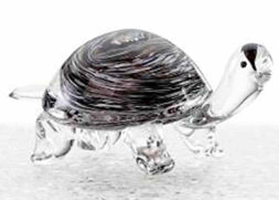 Lenox Art Glass Figurines Sassy Swirls Turtle - Boxed by Lenox-1
