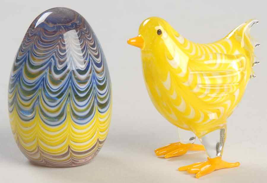 Lenox Art Glass Figurines Spring's Arrival Set Of 2 - Boxed by Lenox-1