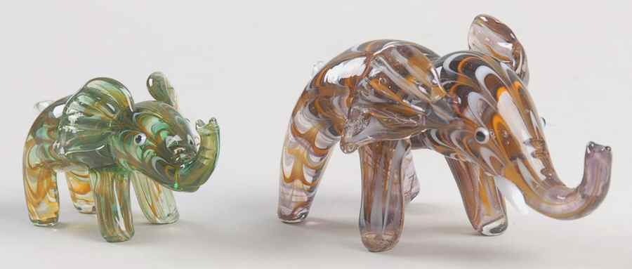Lenox Art Glass Figurines A Walk In The Wild Set Of 2 - No Box by Lenox-1