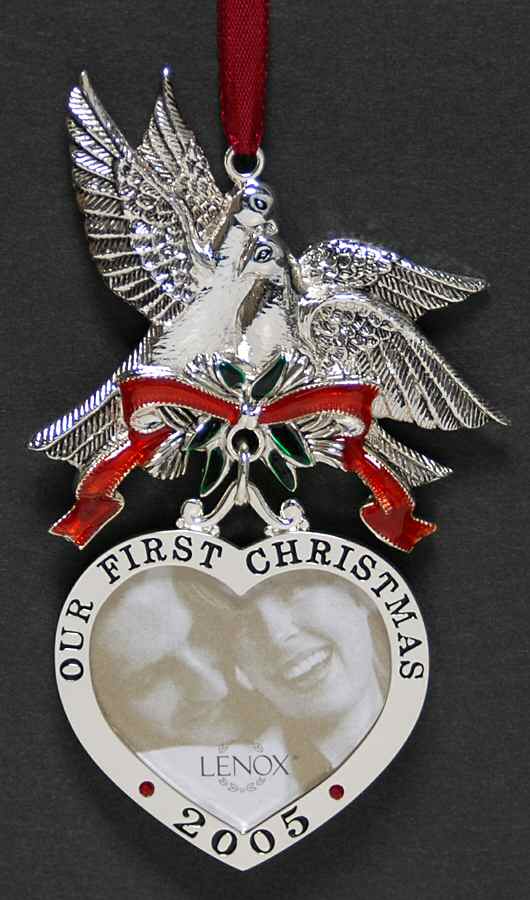 Our First Christmas Doves W/ Heart Frame - No Box by Lenox-1