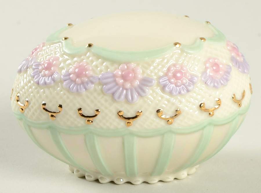 Easter Figurines Emerald Lace Egg - No Box by Lenox-1