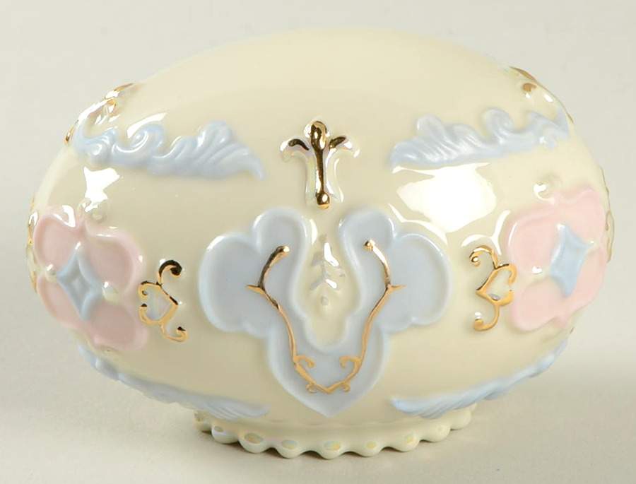 Easter Figurines Blue Versailles Egg - Boxed by Lenox-1