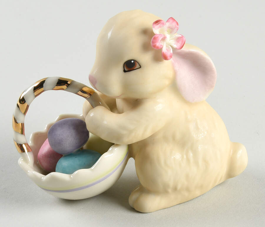 Easter Figurines Bunny's Basket Of Eggs - Boxed by Lenox-1