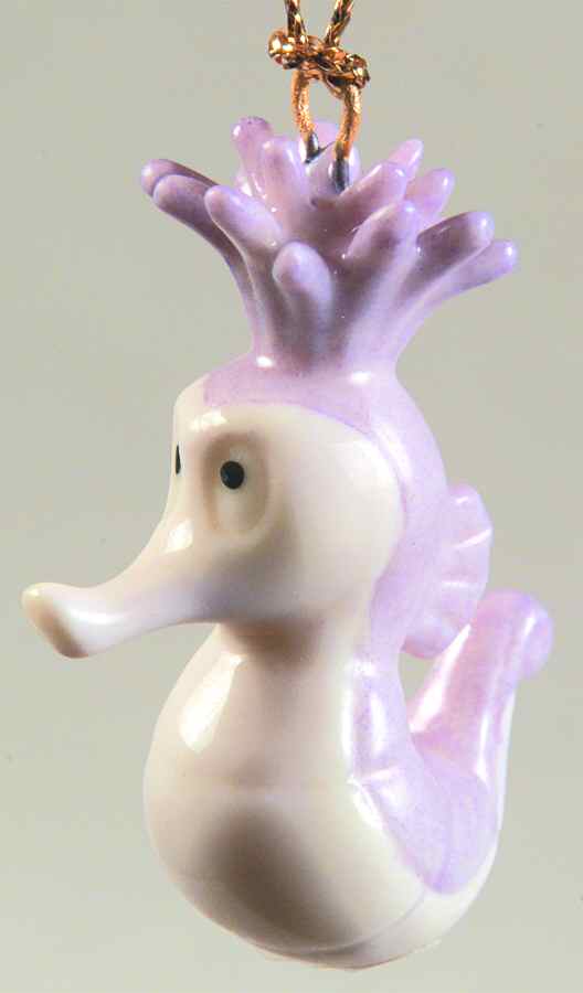 Under the Sea Ornament Tree Lavender Seahorse - No Box by Lenox-1
