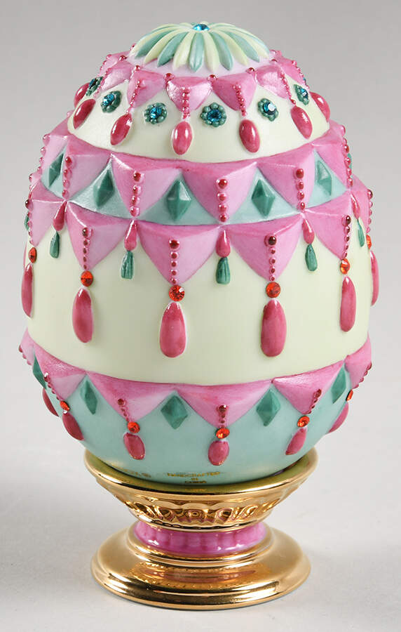 Parvaneh Holloway Figurines Bedazzled Egg With Base - Boxed by Lenox-1