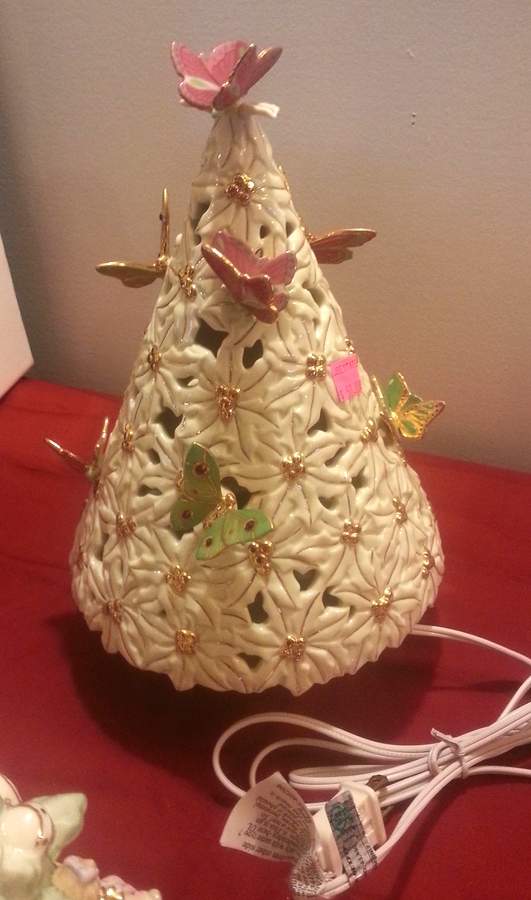 Parvaneh Holloway Figurines Christmas Light Butterfly Tree - No Box by Lenox-1