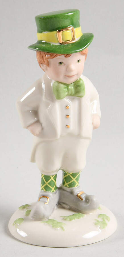 St Patricks Day Figures Leprechaun Boy - Boxed by Lenox-1