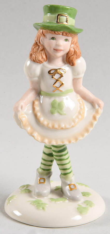 St Patricks Day Figures Leprechaun Girl - Boxed by Lenox-1