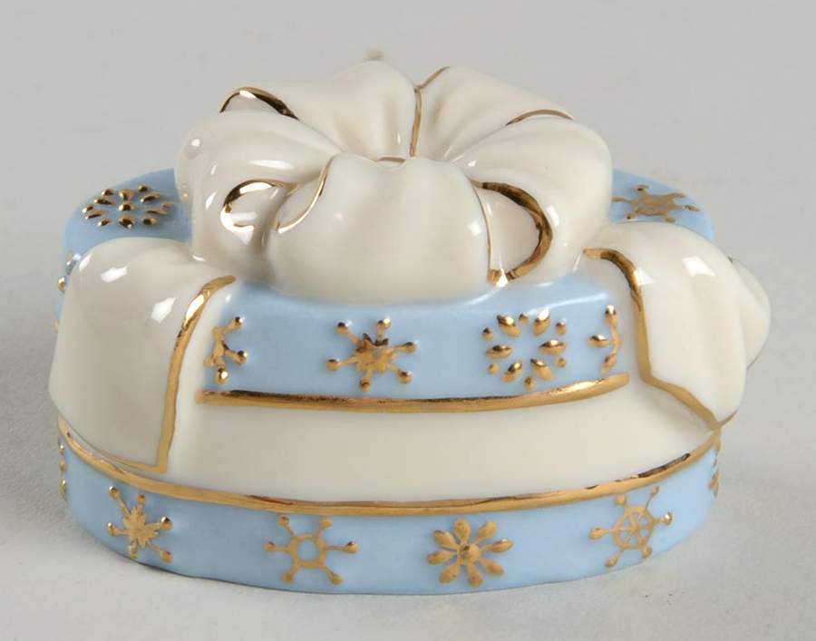 Holiday Traditions Collection Present-Oval Blue  - Boxed by Lenox-1