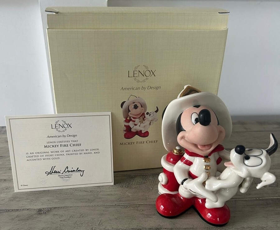Mickey & Friends Mickey Fire Chief - Boxed by Lenox-1