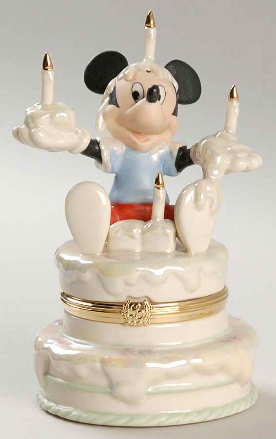 Mickey & Friends Mickey's Birthday Surprise Box - No Box by Lenox-1