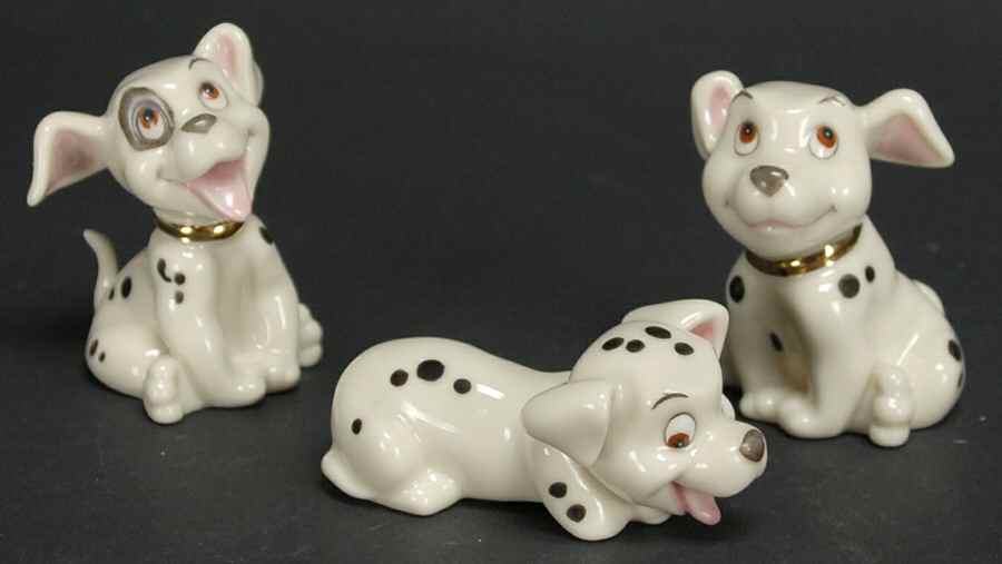 101 Dalmatians Dalmatian Trio - Boxed by Lenox-1