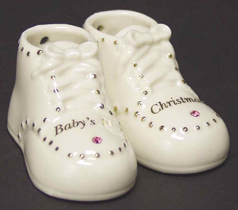 Baby's First Steps Ornaments October - Boxed by Lenox-1