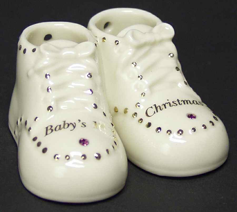 Baby's First Steps Ornaments February - Boxed by Lenox-1