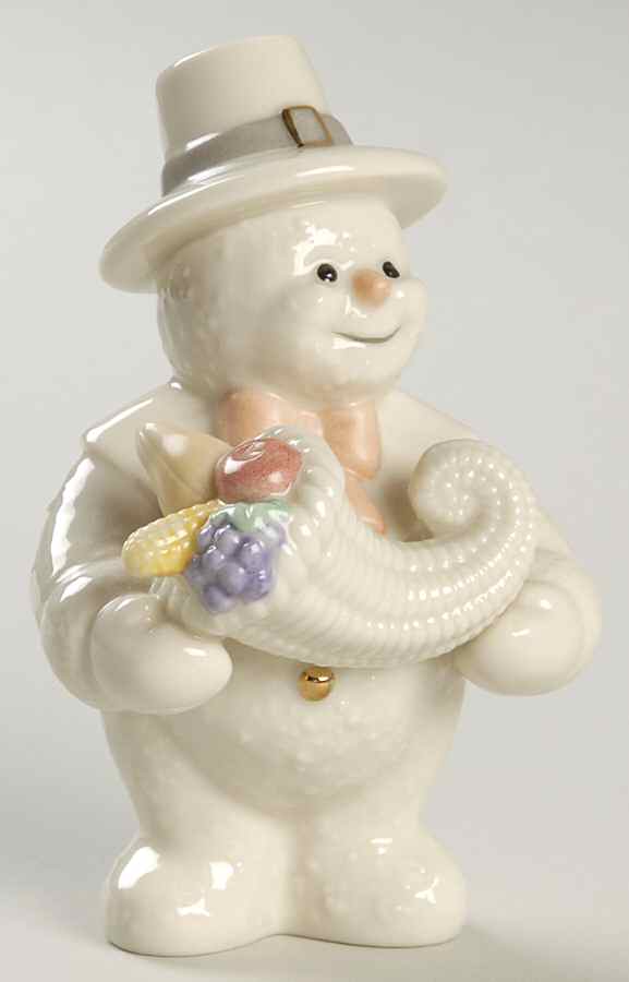 Twelve Months of Snowmen Harvest Snowman-November - Boxed by Lenox-1