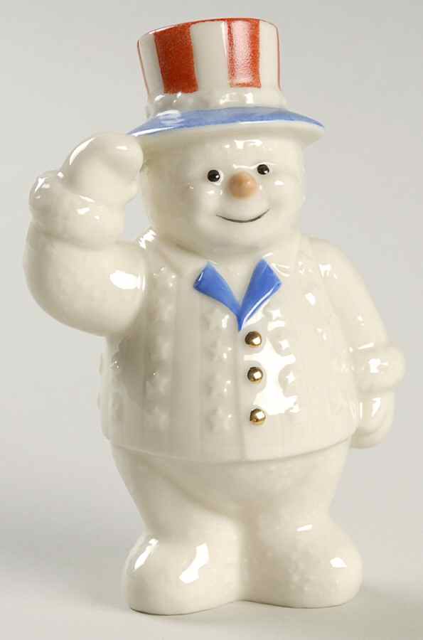Twelve Months of Snowmen Snowy Patriot-July - No Box by Lenox-1
