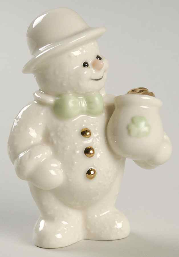 Twelve Months of Snowmen Pot Of Gold-March - Boxed by Lenox-1