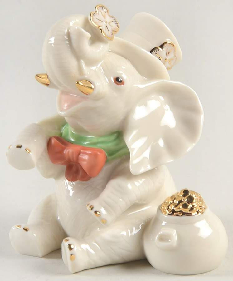 Mini Classic Elephants Lucky Little Elephant - Boxed by Lenox-1