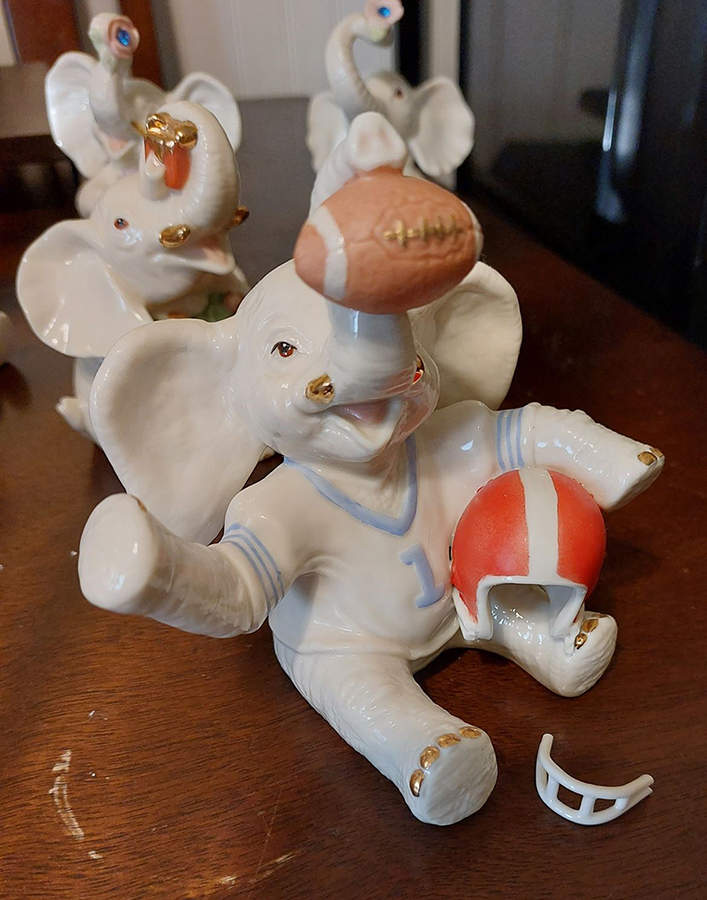 Mini Classic Elephants All Star Quarterback - No Box by Lenox-1